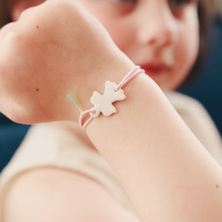 Bracelet L'indispensable - Ange blanc - Rose bonbon - Version Mini
