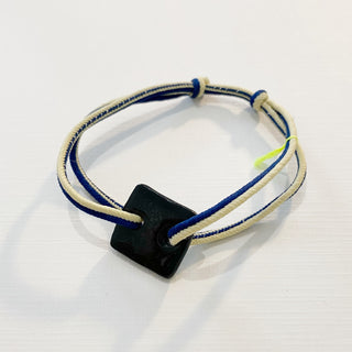 Bracelet Essentiel Spirit - Porcelaine au choix - Bleu et beige