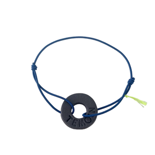 Bracelet Grande Hôdette - Porcelaines Témoin au choix - Bleu marine