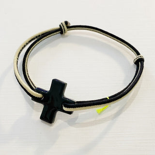 Bracelet Essentiel Spirit - Porcelaine au choix - Noir et beige