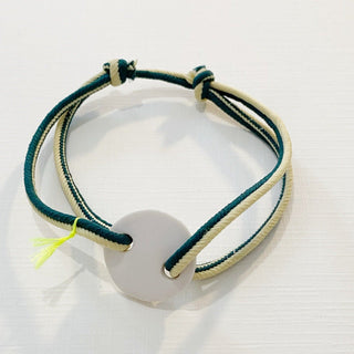 Bracelet Essentiel Spirit - Porcelaine au choix - Vert et beige