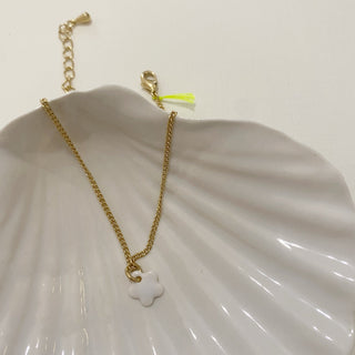 Bracelet Sixtine - Chaîne fine réglable dorée à l'or fin - Porcelaines au choix - Or jaune