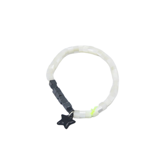 Bracelet Prestigieuse 4mm - Porcelaines au choix - Nacre/Hématite