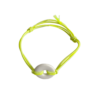 Bracelet Hé Ho Matelot - Porcelaine anneau au choix - Fluo