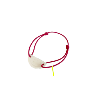 Bracelet L'indispensable porcelaine blanche pastèque - Rose pastèque
