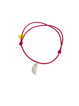 Bracelet Essentiel - Porcelaine blanche - Rose pastèque - Version mini
