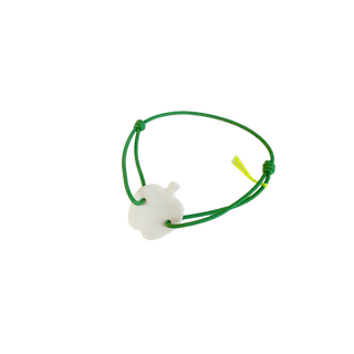 Bracelet L'indispensable porcelaine blanche pomme - Vert pomme