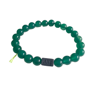 Bracelet divin 8mn vert agate cube noir mat Art